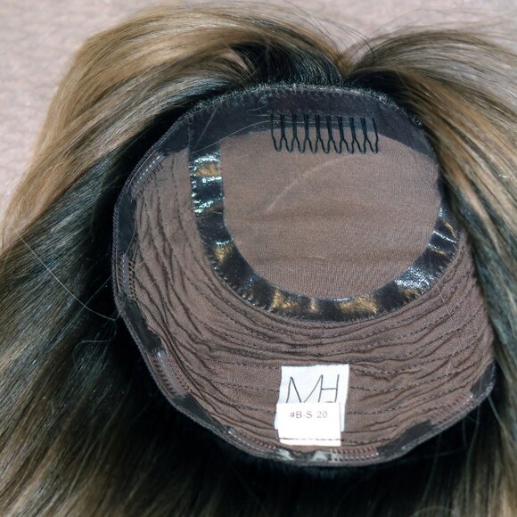 Gorgeous Ombre Silk Human Hair Topper | MadisonWigsCollection - Picture 7 of 11